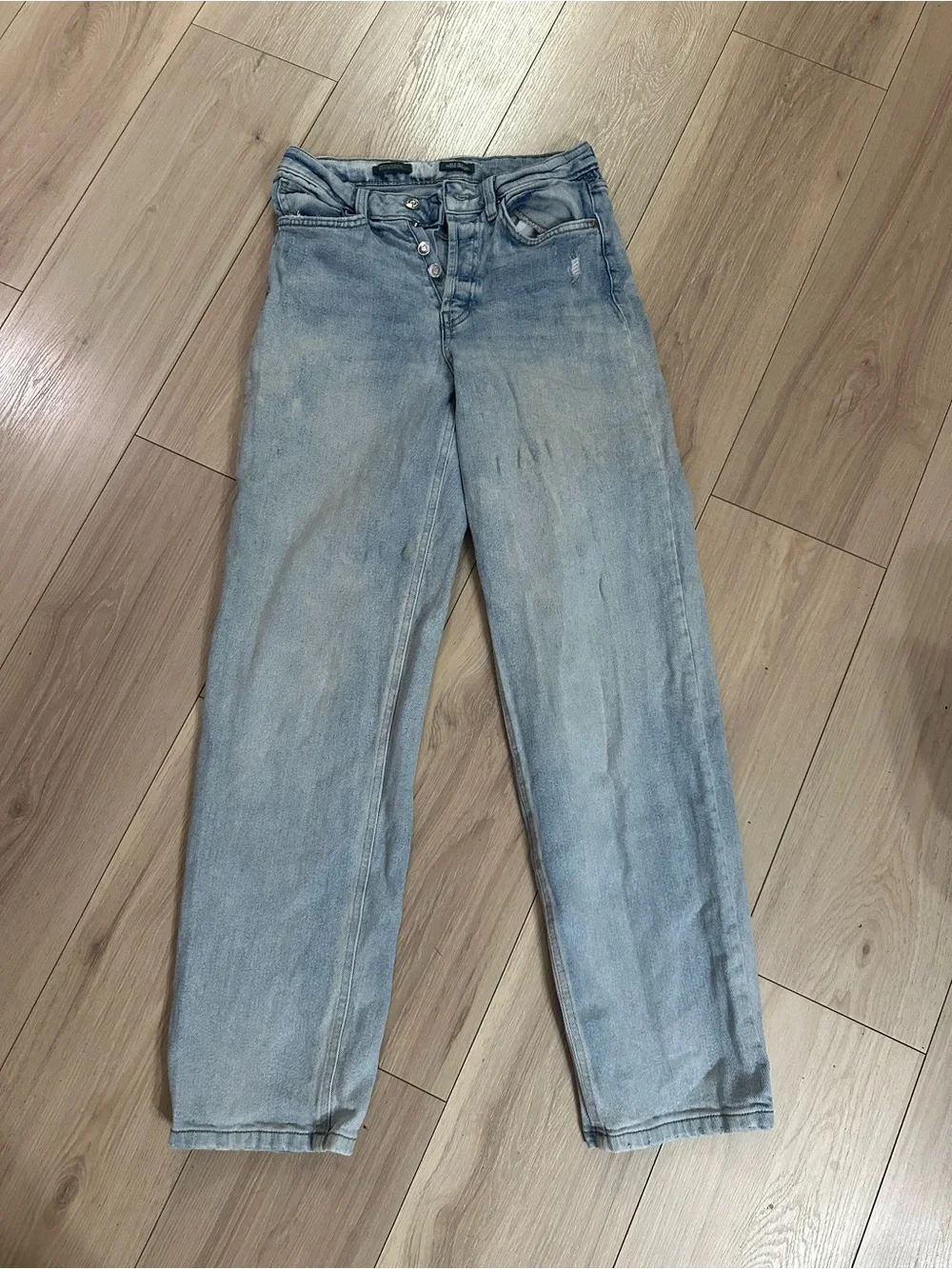 wild fable Light Blue Straight-Leg Jeans